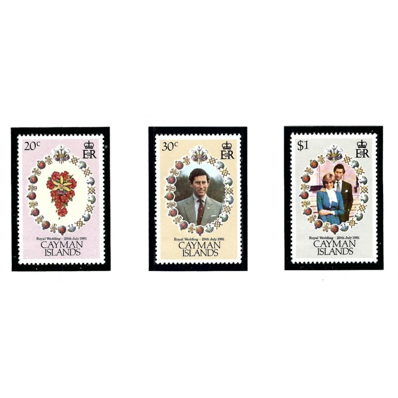 Cayman Is 471 73 MNH 1981 Prince Charles Wedding