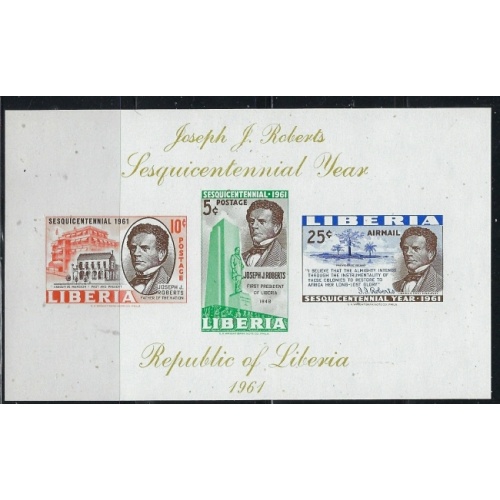Liberia C134a MNH 1961 souvenir sheet (an2386)