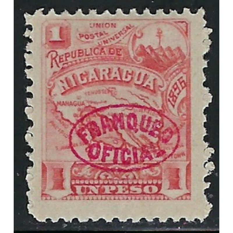 Nicaragua O88 MH 1896 issue (an3808)