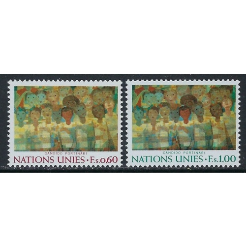 U.N. offices in Geneva 39-40 MNH 1974 set (ak5033)