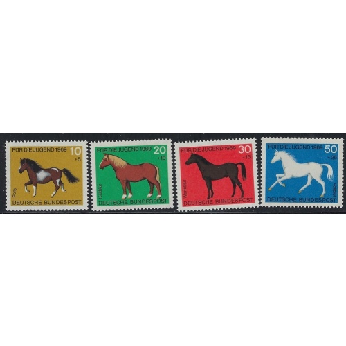 Germany B442-45 MNH 1964 Horses (an5829)