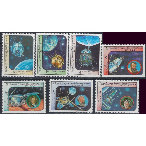 Laos 577-83 MNH 1984 Space Exploration (ak5902)
