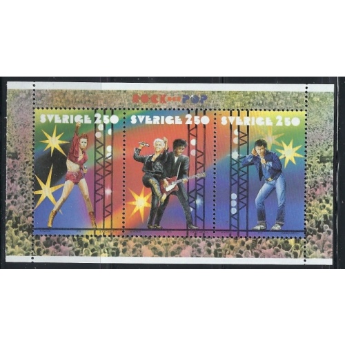Sweden 1907a MNH 1991 Rock Musicians (an1016)