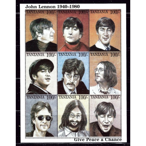 Tanzania 1335 MNH 1995 John Lennon (ap2786)