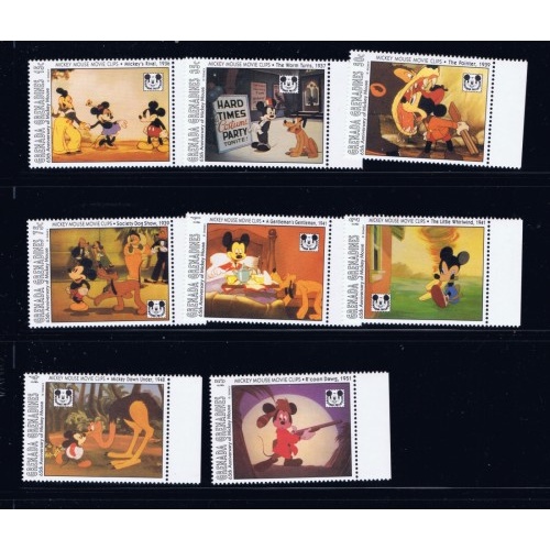 Grenada-Grenadines 1587-96 NH 1993 Mickey Mouse Anniv