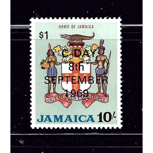 Jamaica 290 MH 1969 overprint