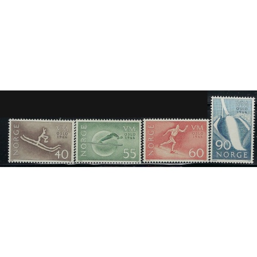Norway 486-89 MNH 1966 Skiing (mm1194)