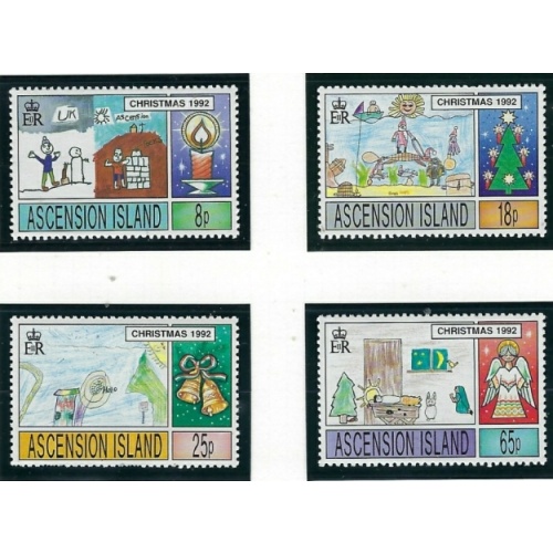 Ascension 549-52 MNH 1992 Christmas (ha1250)