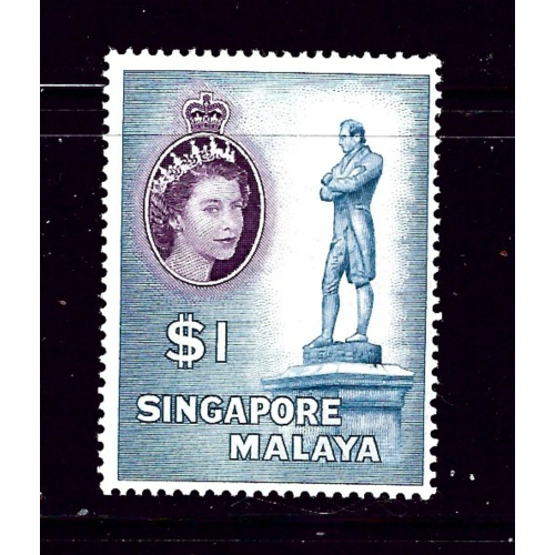 Singapore 40 MLH 1955 issue