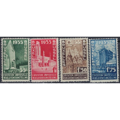 Belgium 258-61 MH 1934 set (ak6454)