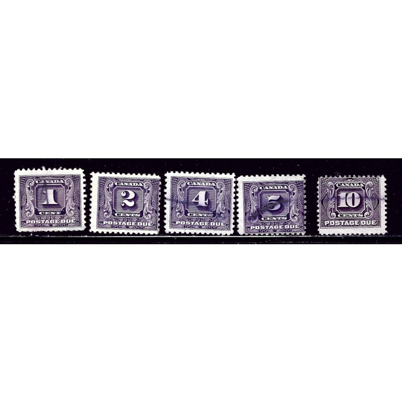 Canada J6-10 Used 1930-32 set