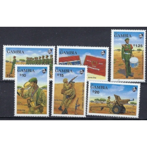 Gambia 808-13 MNH 1989 Army Day (ak1761)