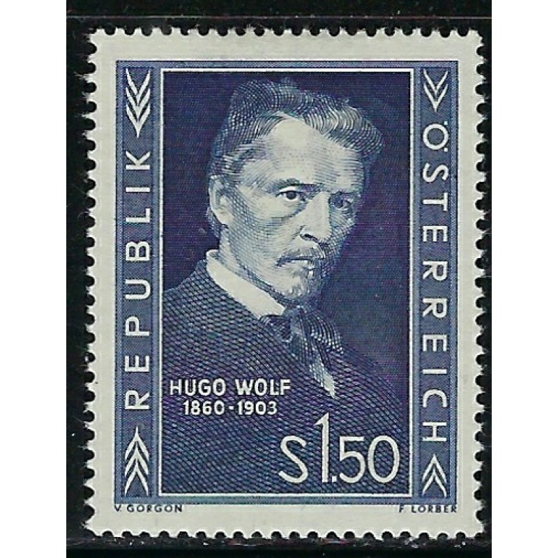 Austria 587 MH 1953 Hugo Wolf (ha1233)