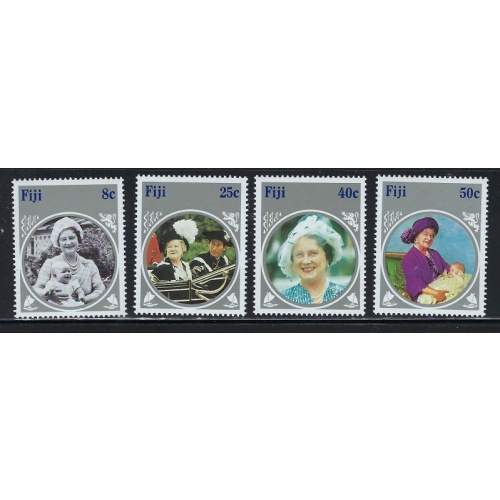 Fiji 531-34 MNH 1985 Queen Mother Birthday (fe2098)