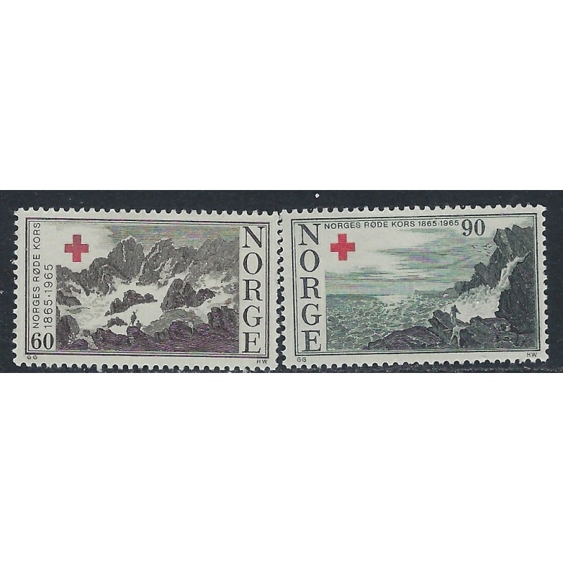 Norway 473-74 MNH 1965 setL (ak4590)