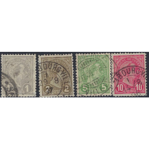 Luxemburg 70-71/73-74 Used 1895 issues (ak5936)