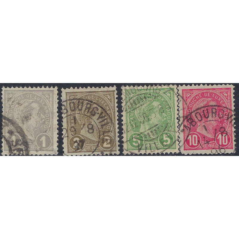Luxemburg 70-71/73-74 Used 1895 issues (ak5936)