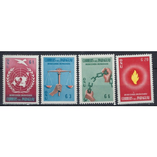 Paraguay 565-68 MLH 1960 issues (an9565)