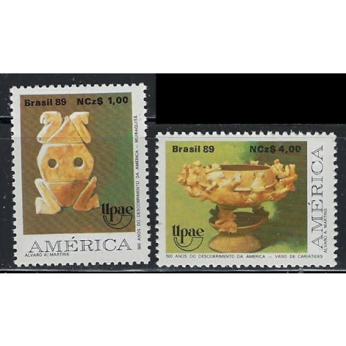 Brazil 2208-09 MNH 1989 America Issue (an1864)