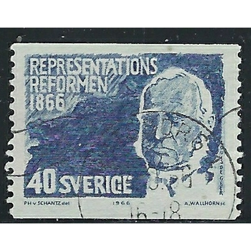 Sweden 701 Used 1966 issue (fe9719)
