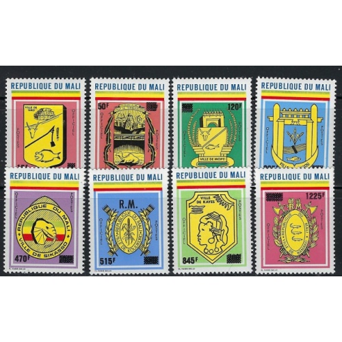 Mali O31-38 MNH 1984 Surcharges (an3642)