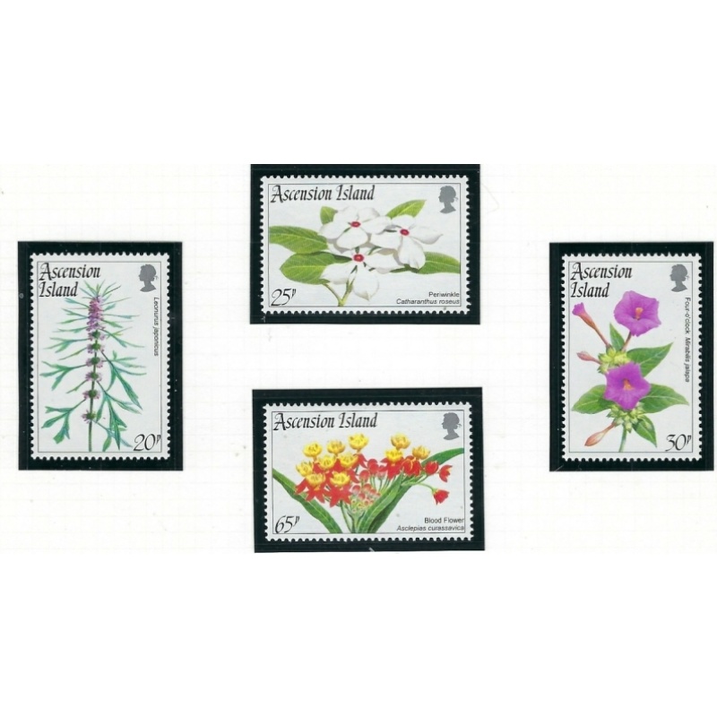 Ascension 604-07 MNH 1995 Flowers (ha1412)
