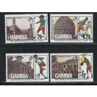 Gambia 871-74 MNH 1989 Soccer (an5745)