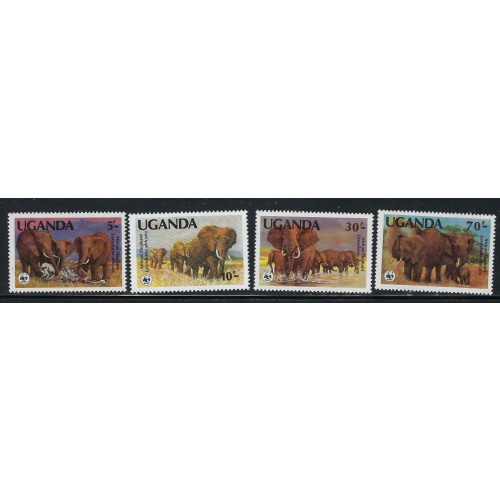Uganda 371-74 MNH 1983 Elephants (an5650)