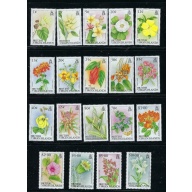 British Virgin Is 692-710 MNH 1991-92 Flowers (fe5296)