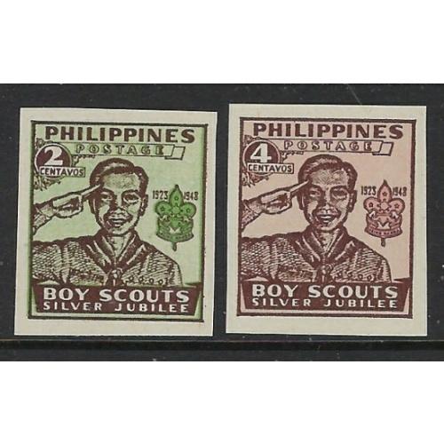 Philippines 528-29 MNH 1948 Boy Scouts (fe3126)
