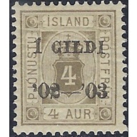 Iceland O21 MH 1902 issue (ak6422)