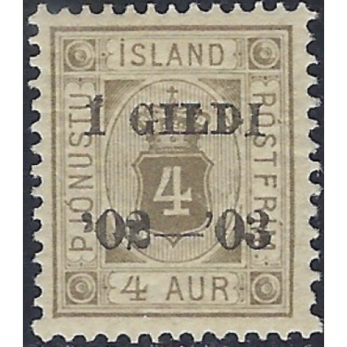 Iceland O21 MH 1902 issue (ak6422)