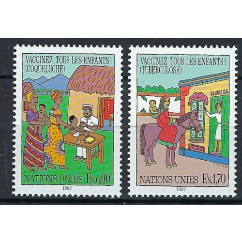 United Nations Geneva 160-61 MNH 1987 set (an7694)