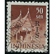 Indonesia 350 Used 1950 issue (an3699)