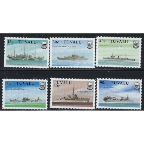 Tuvalu 543-48 MNH 1990 Ships (an5739)
