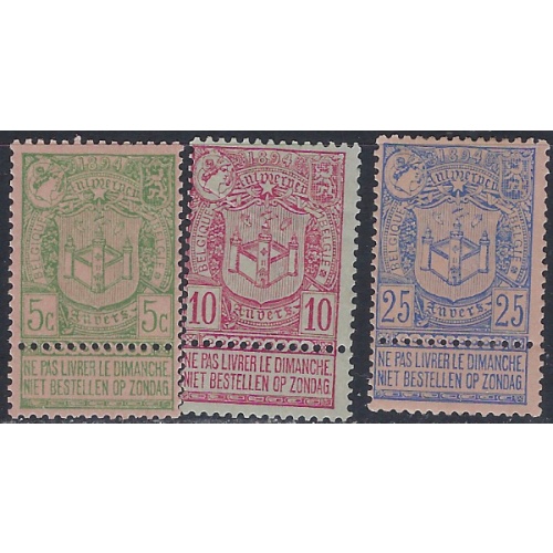 Belgium 76-78 MH 1894 set (ak5997)