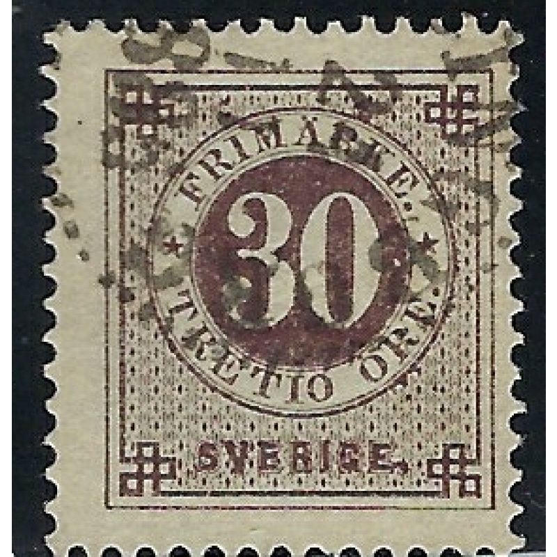Sweden 35 Used 1877 issue (fe9398)