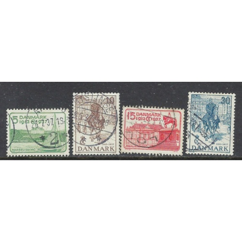 Denmark 258-61 Used 1937 set (ap7530)
