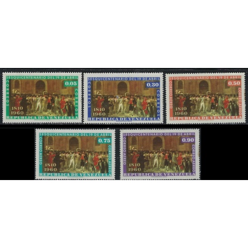 Venezuela 767;769;C738-40 MH 1960 issues (an7313)