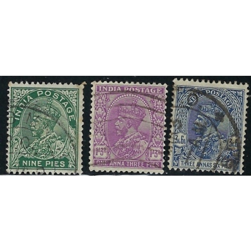 India 135-37 Used 1932 issues (an1297)