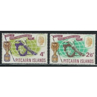 Pitcairn Is 60-61 MNH 1966 World Cup Soccer (fe6378)