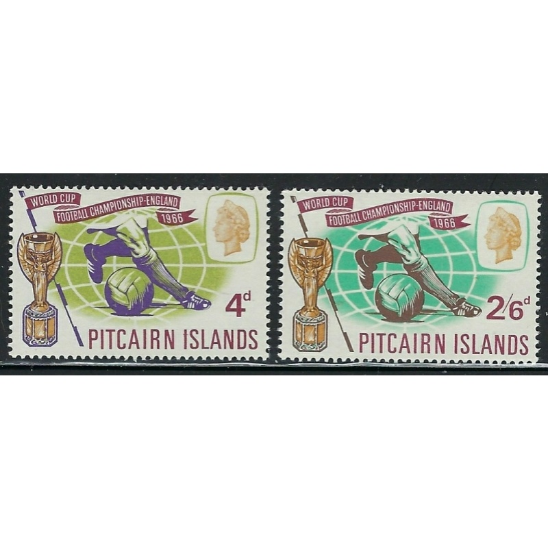 Pitcairn Is 60-61 MNH 1966 World Cup Soccer (fe6378)