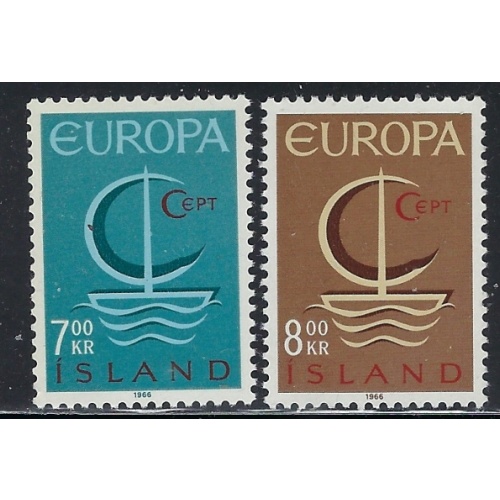 Iceland 384-85 MNH 1966 Europa (fe7908)
