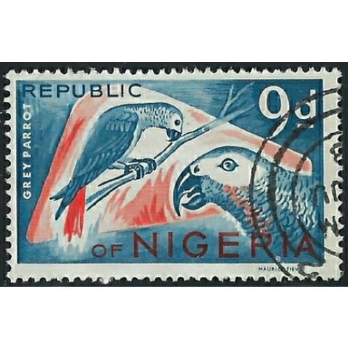 Nigeria 191 Used 1966 Birds (fe9901)