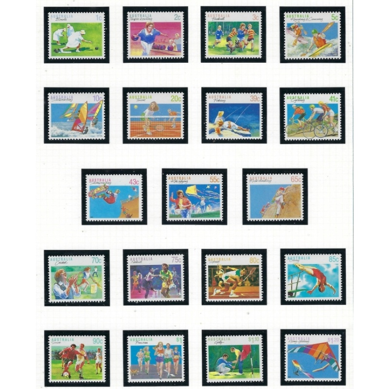 Australia 1106-24 MNH 1989-94 Sports (ap6555)