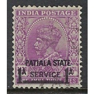 India Patiala O58 Used 1939 overprint (ap8894)