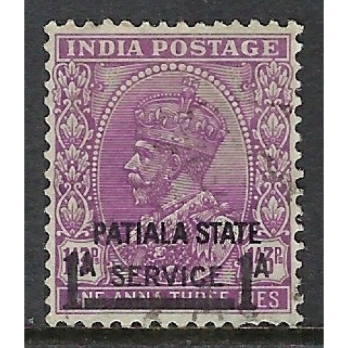 India Patiala O58 Used 1939 overprint (ap8894)
