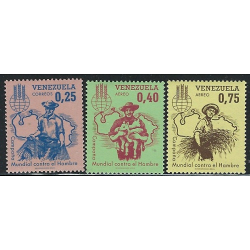 Venezuela 832; C826-27 MNH 1963 set (fe6747)