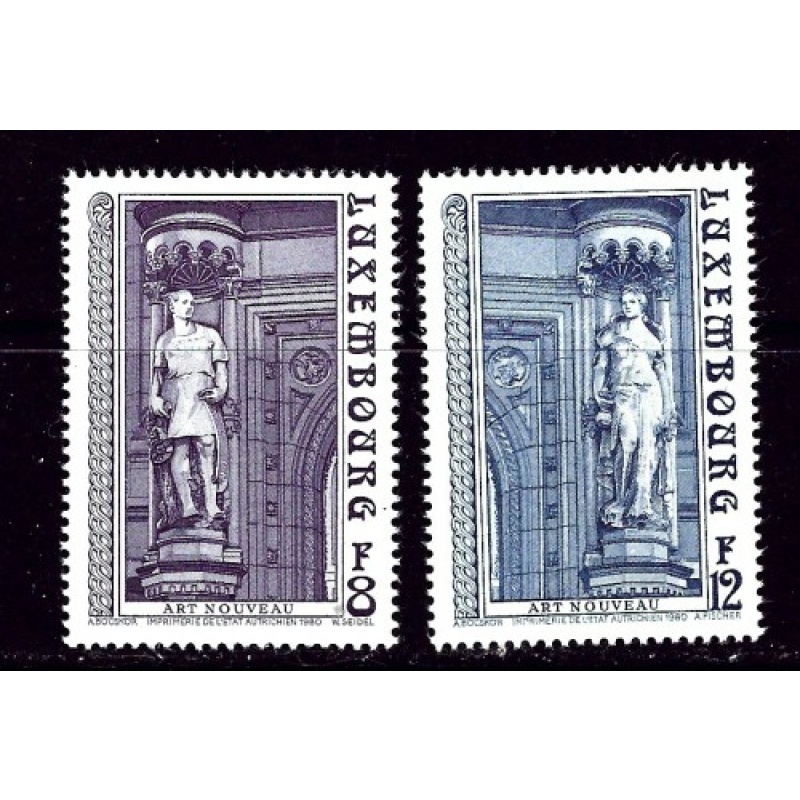 Luxemburg 646-47 Hinged 1980 set