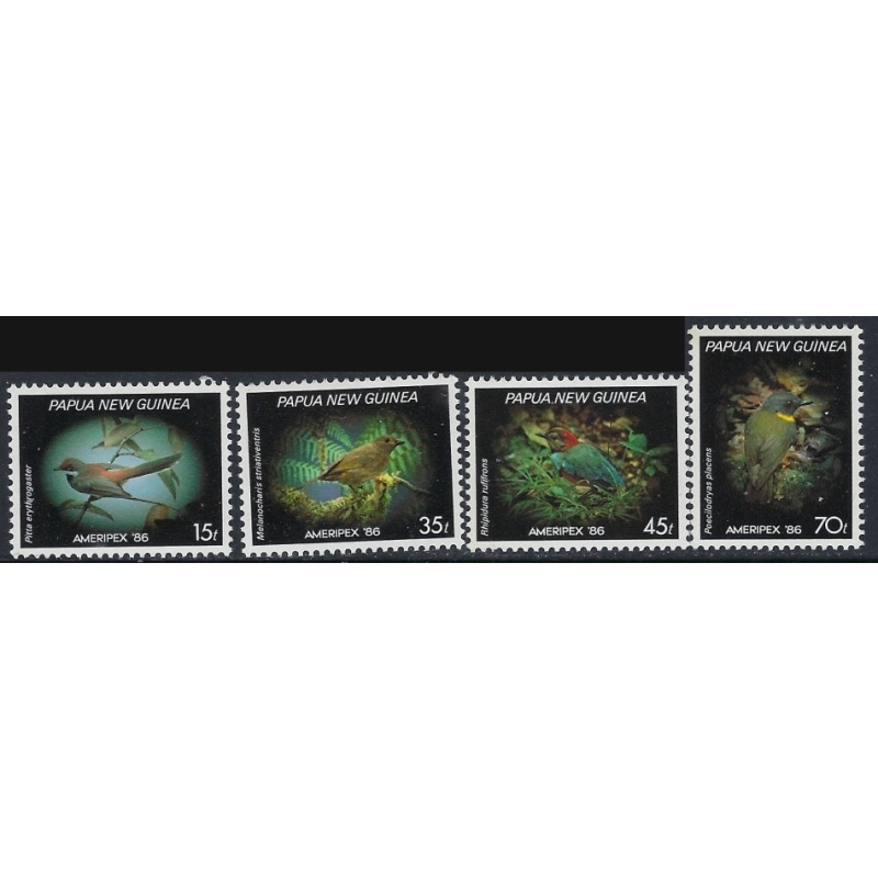Papua New Guinea 645-48 MNH 1986 Birds (ak3506)